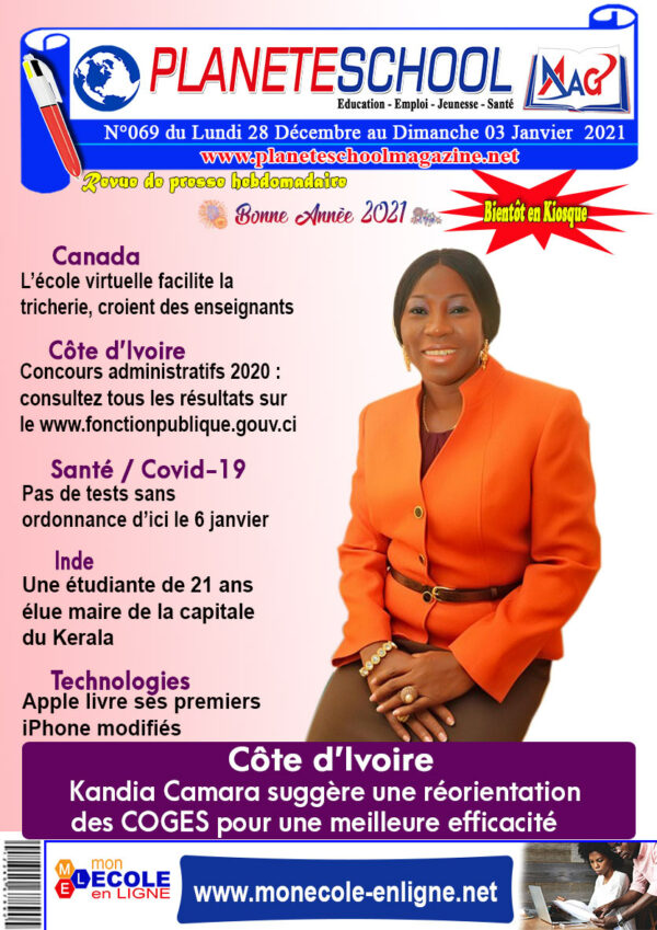 REVUE DE PRESSE N°69 DU 28 au 03-01-21