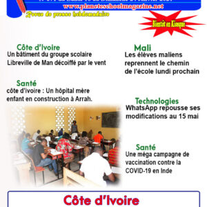 REVUE DE PRESSE N°71 DU 18 au 24-01-21