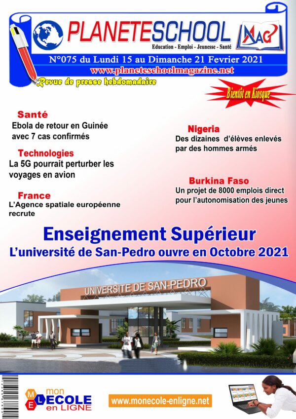 REVUE DE PRESSE N°75 DU 15 au 21-02-21