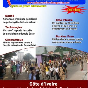 REVUE DE PRESSE N°76 DU 22 au 28-02-21