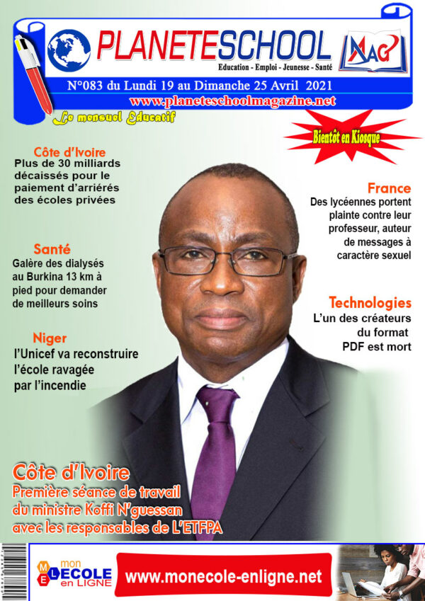 REVUE DE PRESSE N°83 DU 19 au 25-04-21