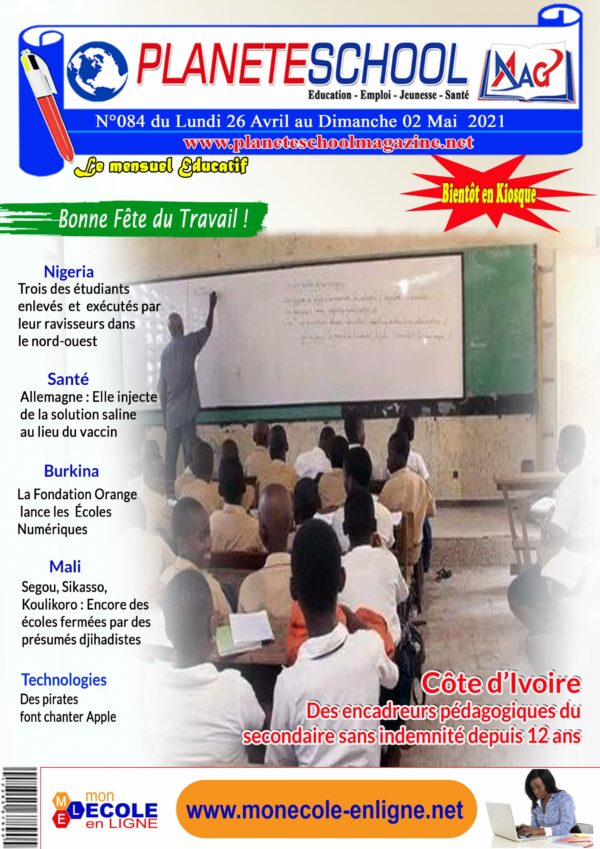 REVUE DE PRESSE N°84 DU 24 au 03-05-21