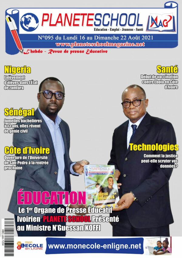 REVUE DE PRESSE N°95 DU 16 au 22-08-21  PLANETE SCHOOL
