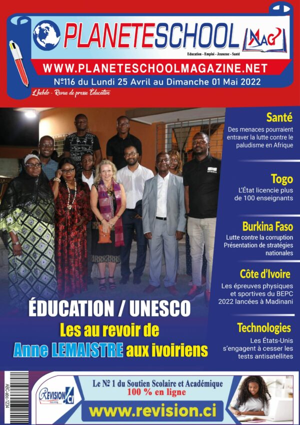 Côte d’Ivoire / La Revue De Presse Éducative De Côte D’ivoire Et D’ailleurs, n°116 Du Lundi 25 Avril Au Dimanche 01 Avril 2022