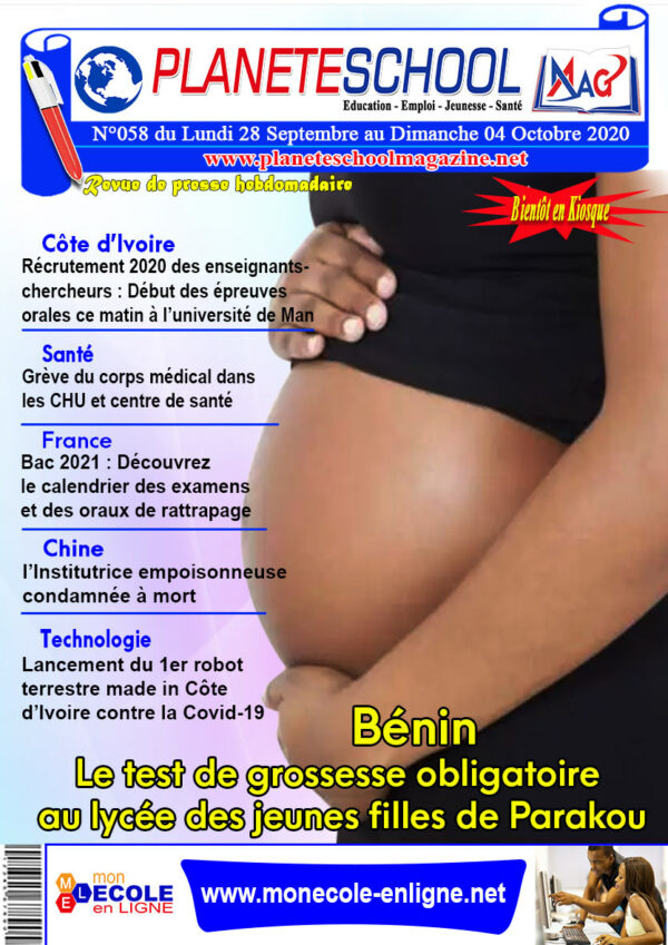 REVUE DE PRESSE N°58 DU 28 au 04-10-20