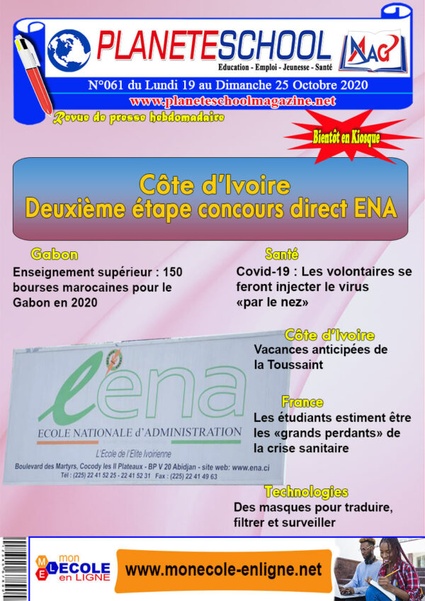 REVUE DE PRESSE N°61 DU 19 au 25-10-20