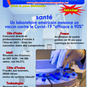 REVUE DE PRESSE N°62 DU 09 au 15-11-20